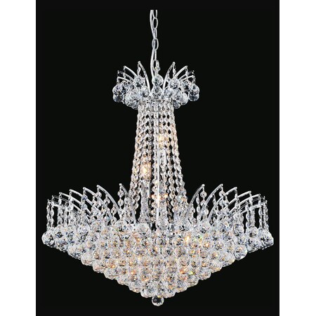 1One Light Down Chandelier With Chrome Finish